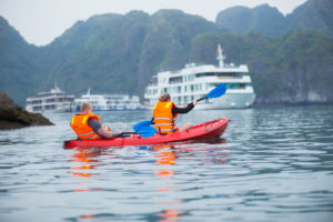 Vietnam Travel - Kayaking in Halong Bay