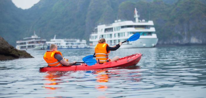Vietnam Travel - Kayaking in Halong Bay
